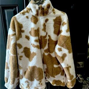 Cow print sweater